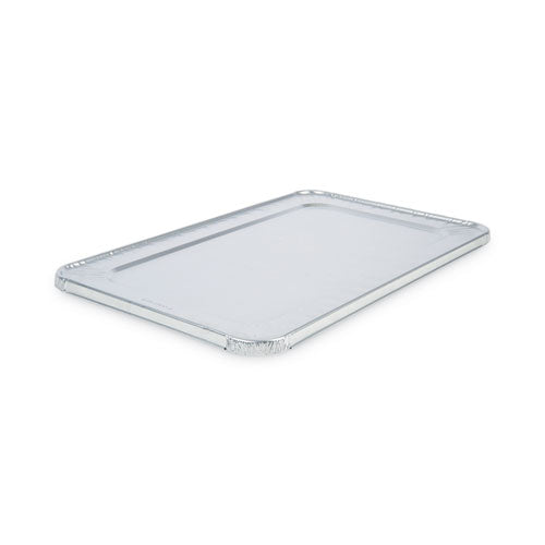 Tapas de aluminio para bandejas de mesa de vapor, se adapta a bandejas de tamaño completo, profundas, 12.88 x 20.81 x 0.63, 50/cartón