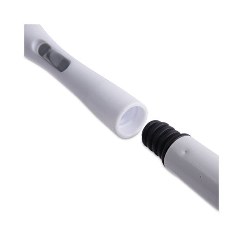 Plumero de microplumas, plumas de microfibra, lavable, 23", blanco