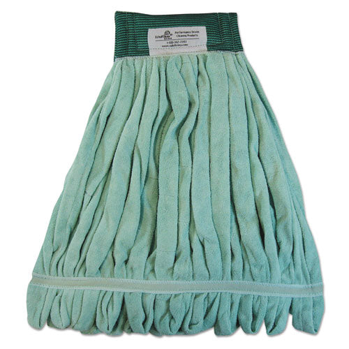 Microfiber Looped-end Wet Mop Head, Medium, Green