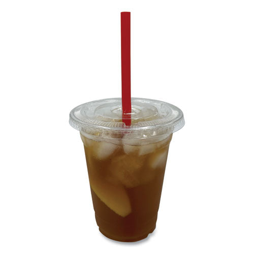 Pet Cold Cup Lids, Fits 12 Oz To 24 Oz Plastic Cups, Clear, 1,000/carton