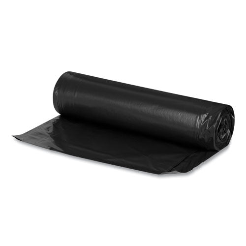 Recycled Low-density Polyethylene Can Liners For Slim Jim Containers, 23 Gal, 1mil, 28 X 45, Black, 15 Bags/roll, 10 Rolls/ct