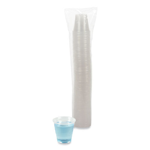 Vasos fríos de plástico translúcido, 5 oz, polipropileno, 100/paquete