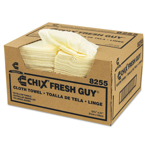 Fresh Guy Towels, 13.5 X 13.5, Yellow, 150/carton