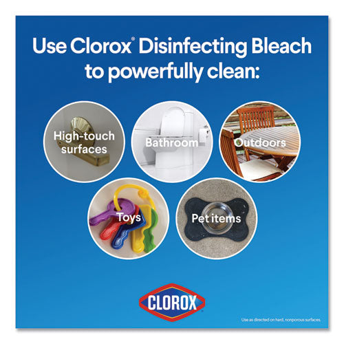 Regular Bleach With Cloromax Technology, 43 Oz Bottle, 6/carton