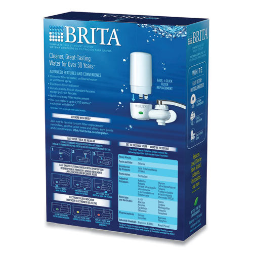 Sistema de filtro de agua para grifo On Tap, blanco, 4/caja