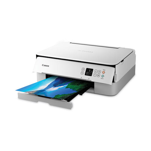 Pixma Tr7020a Wh Impresora de inyección de tinta todo en uno inalámbrica, copia/impresión/escaneado, blanco