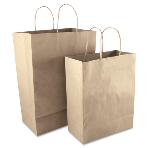 Premium Shopping Bag, 10" X 4.5" X 13", Brown Kraft, 50/box