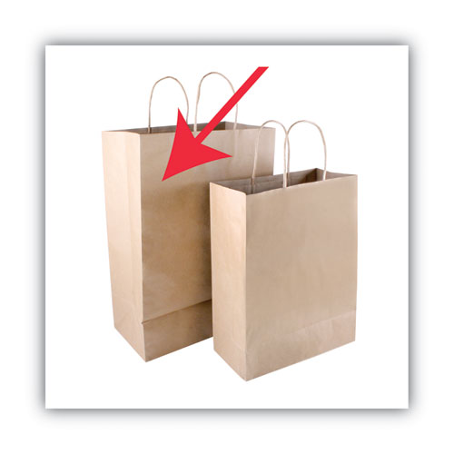 Premium Shopping Bag, 12" X 6.5" X 17", Brown Kraft, 50/box