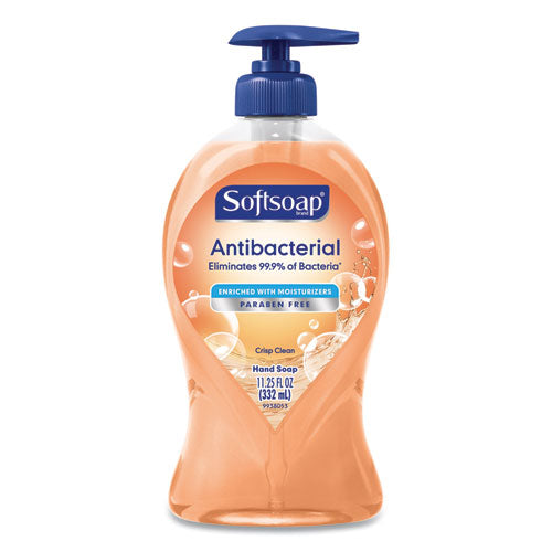 Jabón antibacterial para manos, limpieza impecable, botella con dosificador de 11.25 oz, 6 por caja