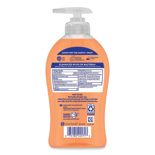 Jabón antibacterial para manos, limpieza impecable, botella con dosificador de 11.25 oz, 6 por caja