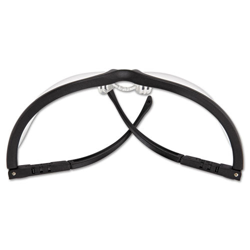 Gafas de seguridad Klondike, marco negro mate, lente transparente