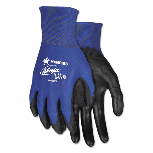 Ultra Tech Tacartonile Dexterity Work Gloves, Blue/black, Small, Dozen