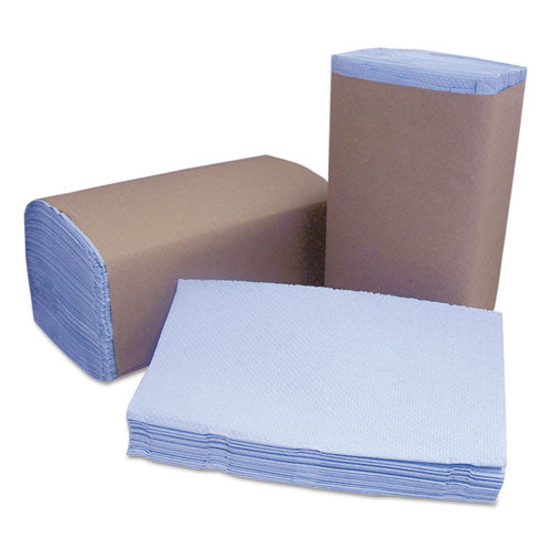 Tuff-job Windshield Towels, 2-ply, 9.25 X 10.25, Blue, 168/pack, 12 Packs/carton