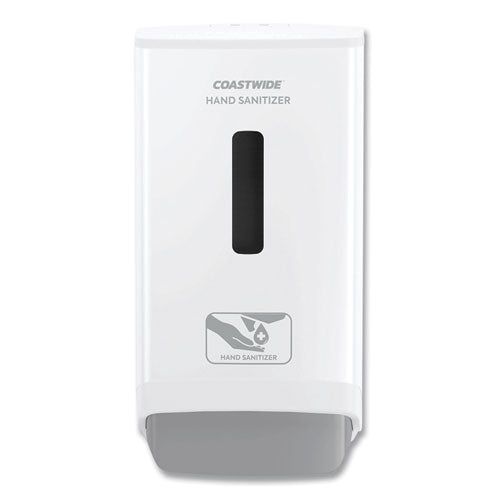 J-series Wall-mounted Manual Hand Sanitizer Dispenser, 1,200 Ml, 6.12 X 4.11 X 11.5, White