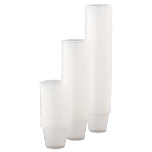 Conex Complements Vasos para porciones/medicamentos, 1.5 oz, translúcidos, 125/bolsa, 20 bolsas/cartón