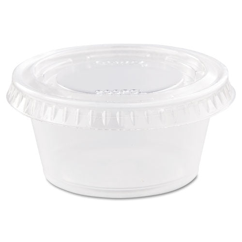 Conex Complements Vasos para porciones/medicamentos, 2 oz, transparentes, 125/bolsa, 20 bolsas/cartón