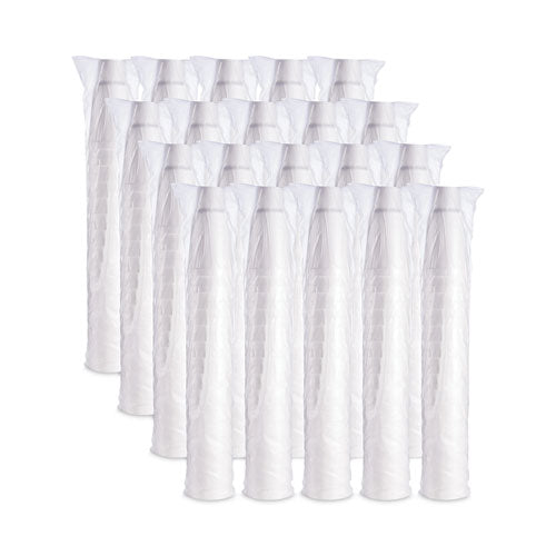 J Cup Vasos de espuma aislados con pedestal, 44 oz, blanco, 300/caja