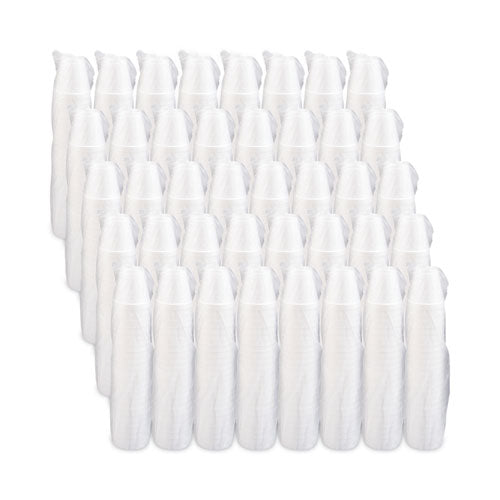 Vasos de espuma para bebidas, 8 oz, blanco, 25/bolsa, 40 bolsas/cartón