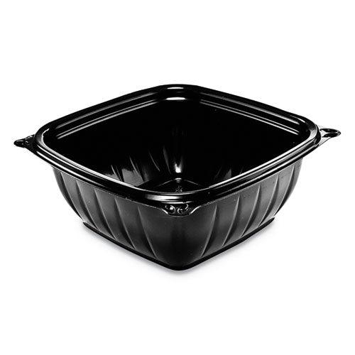Presentabowls Pro Black Square Bowls, 24 oz, 8.5 X 8.5 X 1.8, plástico, 63/bolsa, 4 bolsas/cartón