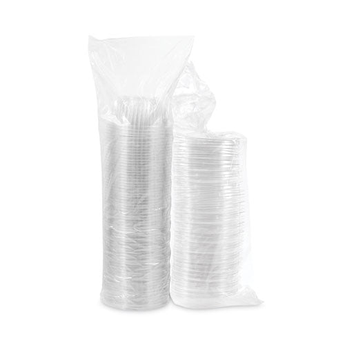 Presentabowls Combo-paks de tazón/tapa, tapa de domo, 16 oz, transparente, plástico, 63/paquete, 4 paquetes/cartón