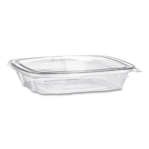 Clearpac Safeseal Tamper-resistant/evident Containers, Flat Lid, 12 Oz, 4.9 X 2 X 5.5, Clear, Plastic, 100/bag, 2 Bags/carton