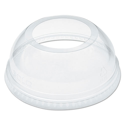 Open-top Dome Lid, Fits 16 Oz To 24 Oz Plastic Cups, Clear, 1.9" Dia Hole, 1,000/carton
