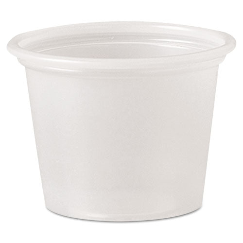 Polystyrene Portion Cups, 1 Oz, Translucent, 2,500/carton