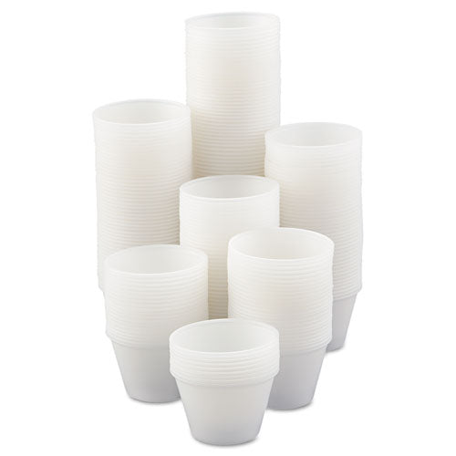 Polystyrene Portion Cups, 1.5 Oz, Translucent, 2,500/carton