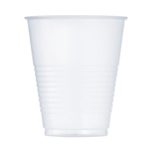 High-impact Polystyrene Squat Cold Cups, 12 Oz, Translucent, 50/pack