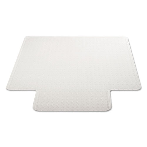 Duramat Tapete para silla de uso moderado para alfombras de pelo corto, 46 ​​x 60, borde ancho, transparente