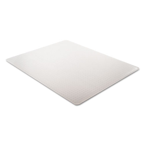 Tapete para silla de uso frecuente Supermat, alfombra de pelo mediano, rollo, 36 x 48, con reborde, transparente