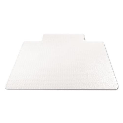Supermat Tapete para silla de uso frecuente para alfombra de pelo mediano, 45 x 53, con borde ancho, transparente