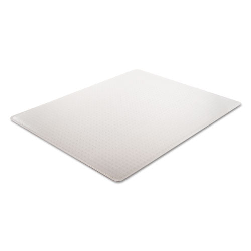 Supermat Tapete para silla de uso frecuente para alfombra de pelo mediano, 45 x 53, rectangular, negro