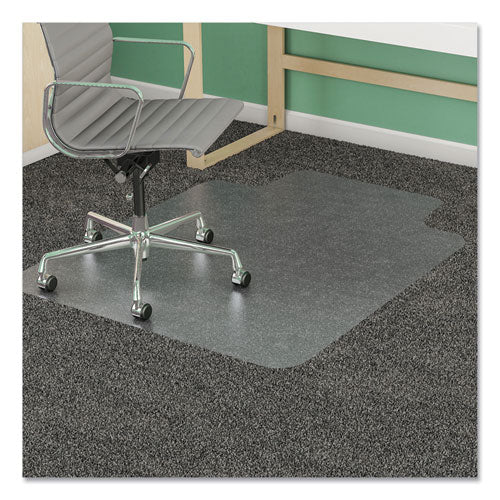 Tapete antimicrobiano para silla, alfombra de pelo mediano, 60 x 46, rectangular, transparente