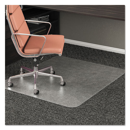 Tapete para silla de uso frecuente Rollamat, alfombra de pelo mediano, plano, 45 x 53, borde ancho, transparente
