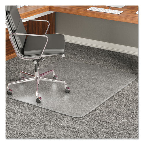 Execumat - Tapete para silla de uso diario para alfombras de pelo alto, 45 x 53, borde ancho, transparente