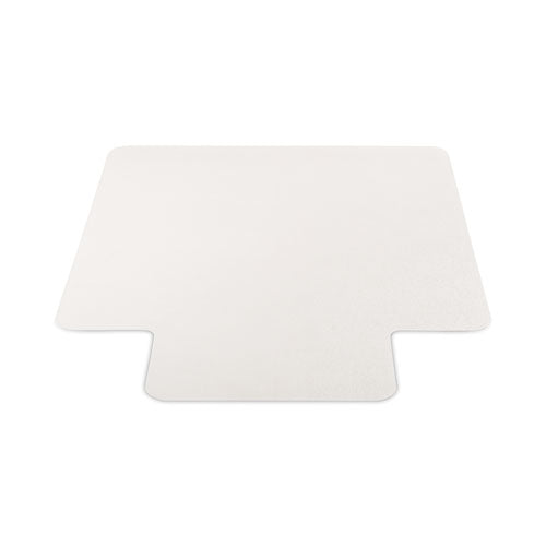 Tapete para silla Economat para uso durante todo el día para superficies duras, con borde, 36 x 48, de pelo corto, liso, transparente