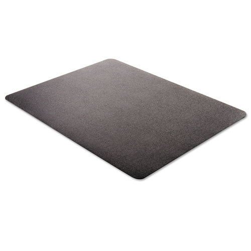 Tapete para silla Economat para uso durante todo el día para pisos duros, 45 x 53, rectangular, negro