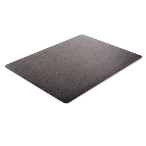 Tapete para silla Economat para uso durante todo el día para pisos duros, 45 x 53, rectangular, negro