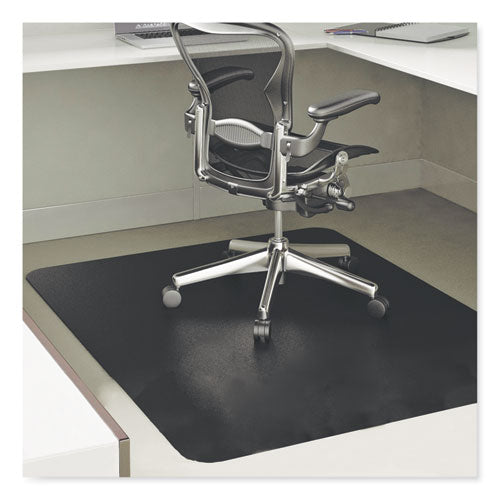 Tapete para silla Economat para uso durante todo el día para pisos duros, 46 x 60, rectangular, transparente