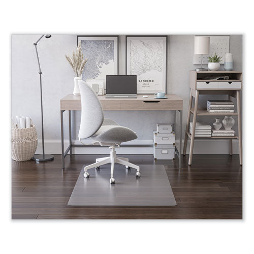 Tapete para silla Economat para uso durante todo el día para pisos duros, 36 x 48, rectangular, transparente