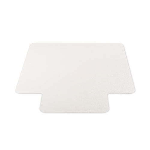Tapete para silla Economat para uso durante todo el día para pisos duros, borde, 46 x 60, pelo corto, transparente