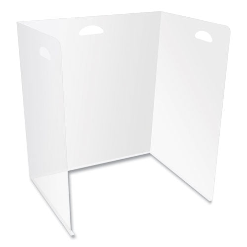 Barreras de escritorio livianas, 22 x 16 x 24, polipropileno, transparente, 10/caja