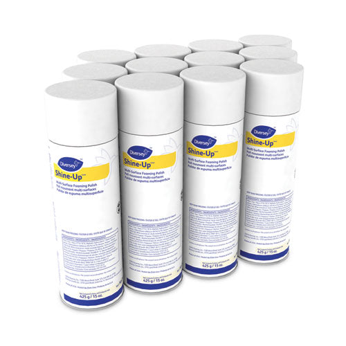 Shine-uptm/mc Pulimento en espuma multisuperficie, aroma a limón, aerosol de 15 onzas, 12 por caja