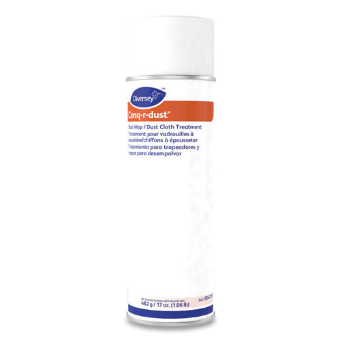 Conq-r-dust Trapeador para polvo/tratamiento de paño para polvo, aroma de amina, aerosol de 17 oz, 12/cartón