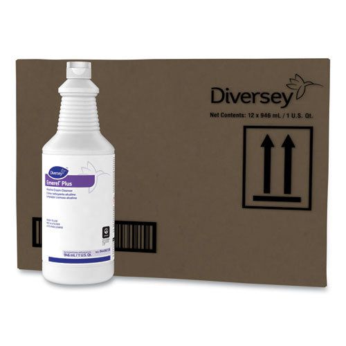 Limpiador en crema Emerel Plus, inodoro, botella exprimible de 32 onzas, 12 por caja