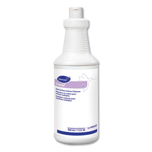 Limpiador en crema multisuperficie Emerel, aroma fresco, botella de 32 oz, 12/cartón