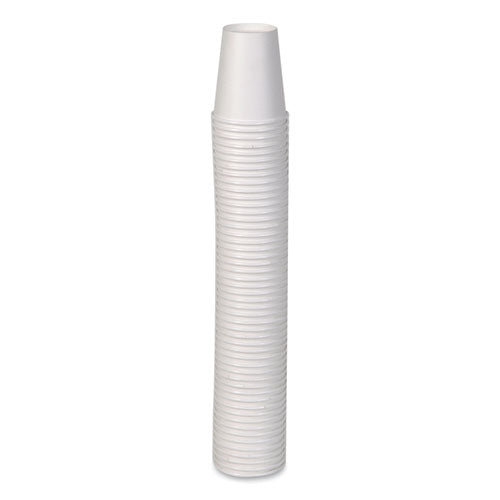 Vasos de papel para bebidas calientes, 10 oz, blanco, 50/manga, 20 fundas/cartón