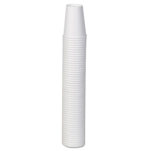 Vasos de papel para bebidas calientes, 12 oz, blanco, 50/manga, 20 fundas/cartón