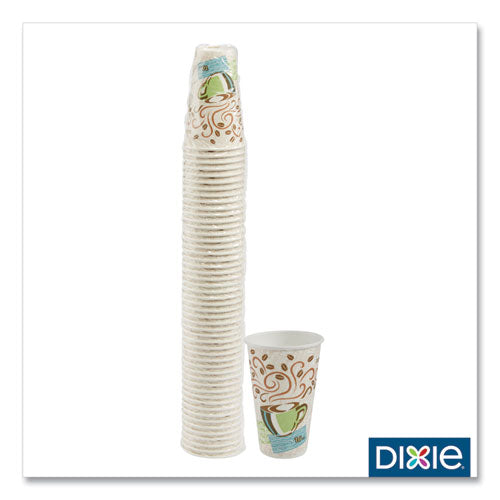 Perfectouch Tazas de papel para bebidas calientes, 16 oz, diseño Coffee Haze, 50/paquete